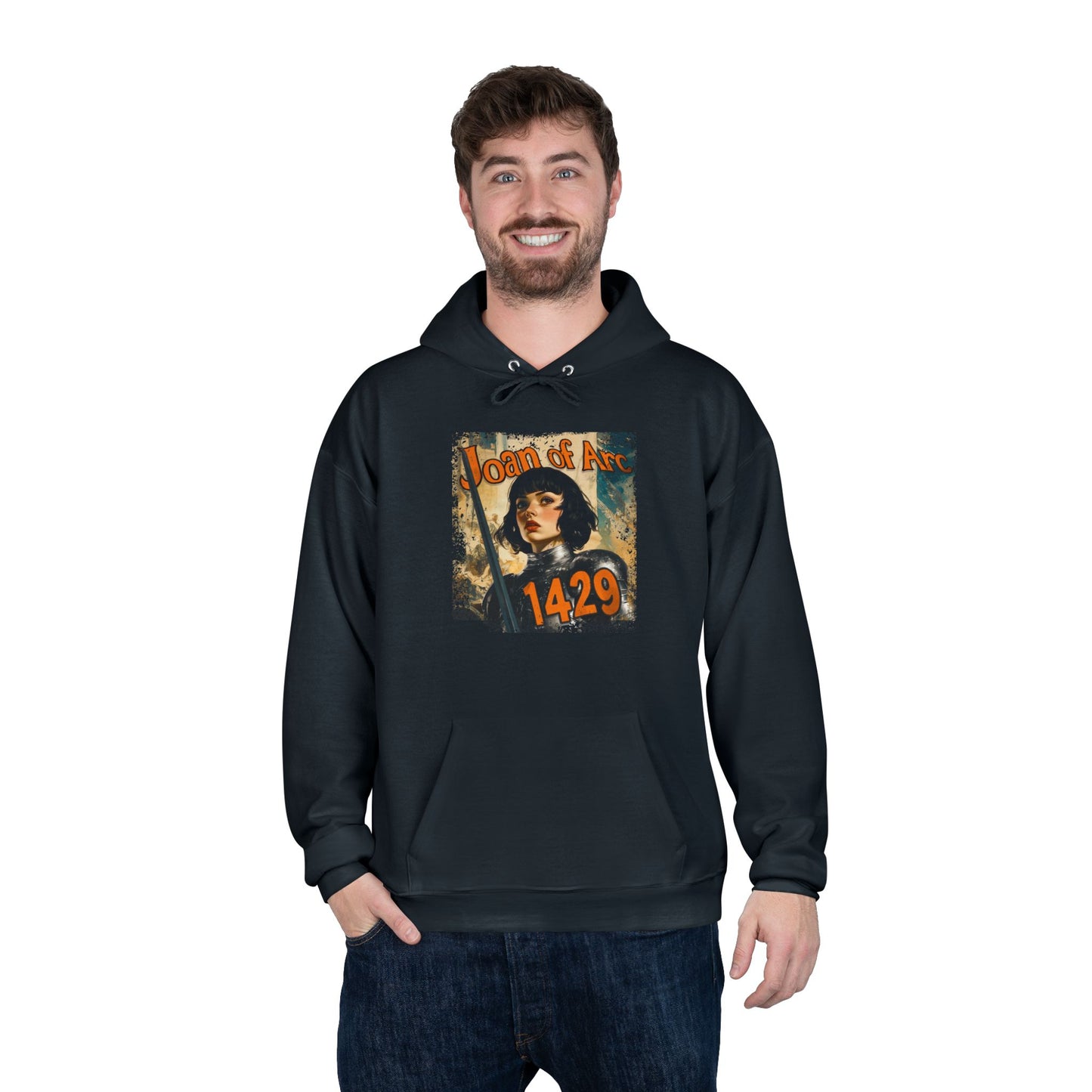 Joan of Arc “1429” Vintage Hoodie – Unisex EcoSmart® Pullover