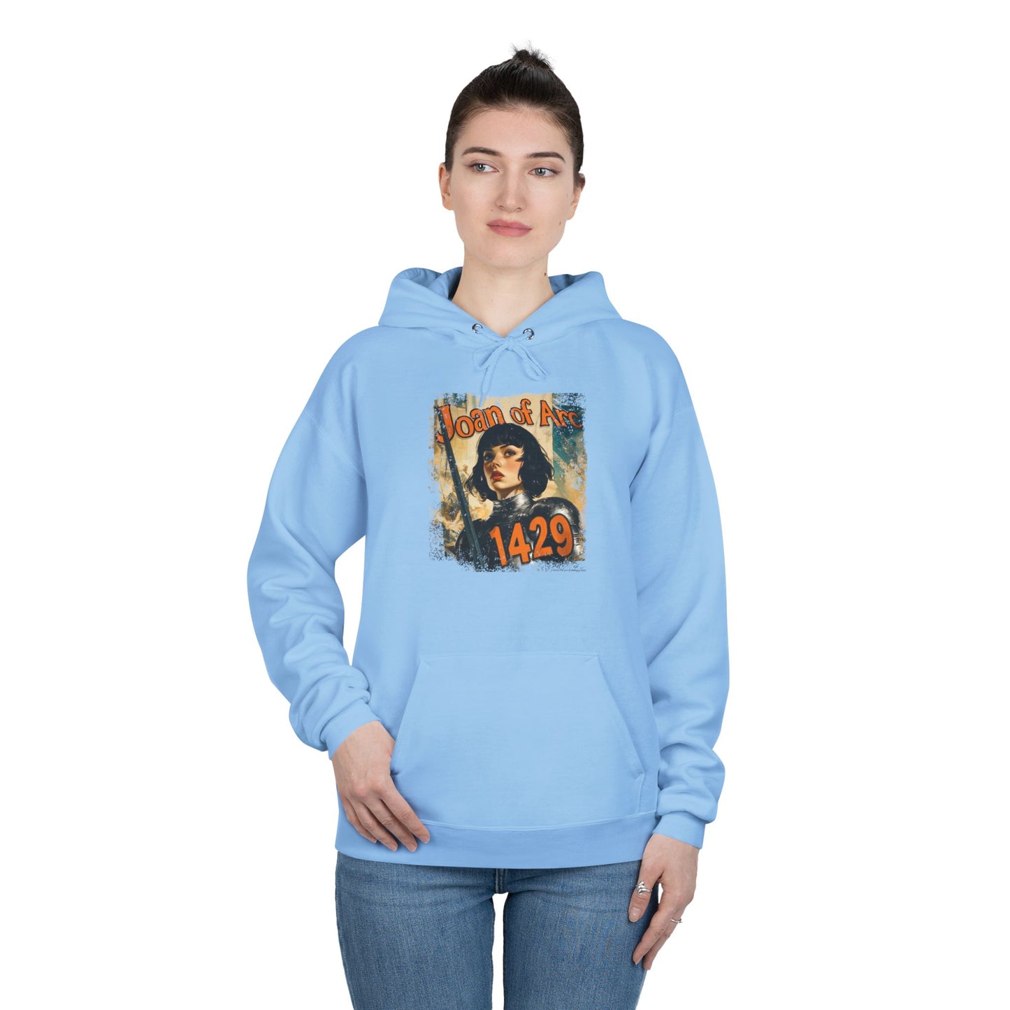 Joan of Arc “1429” Vintage Hoodie – Unisex EcoSmart® Pullover