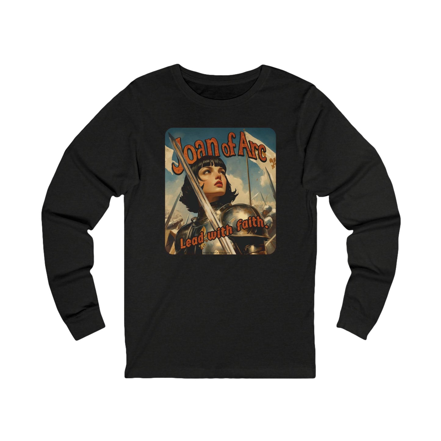 Joan of Arc Vintage Poster Art Long Sleeved Shirt