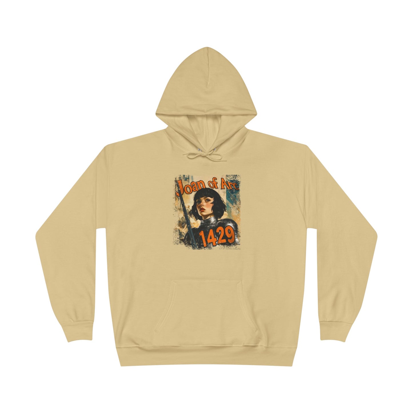 Joan of Arc “1429” Vintage Hoodie – Unisex EcoSmart® Pullover