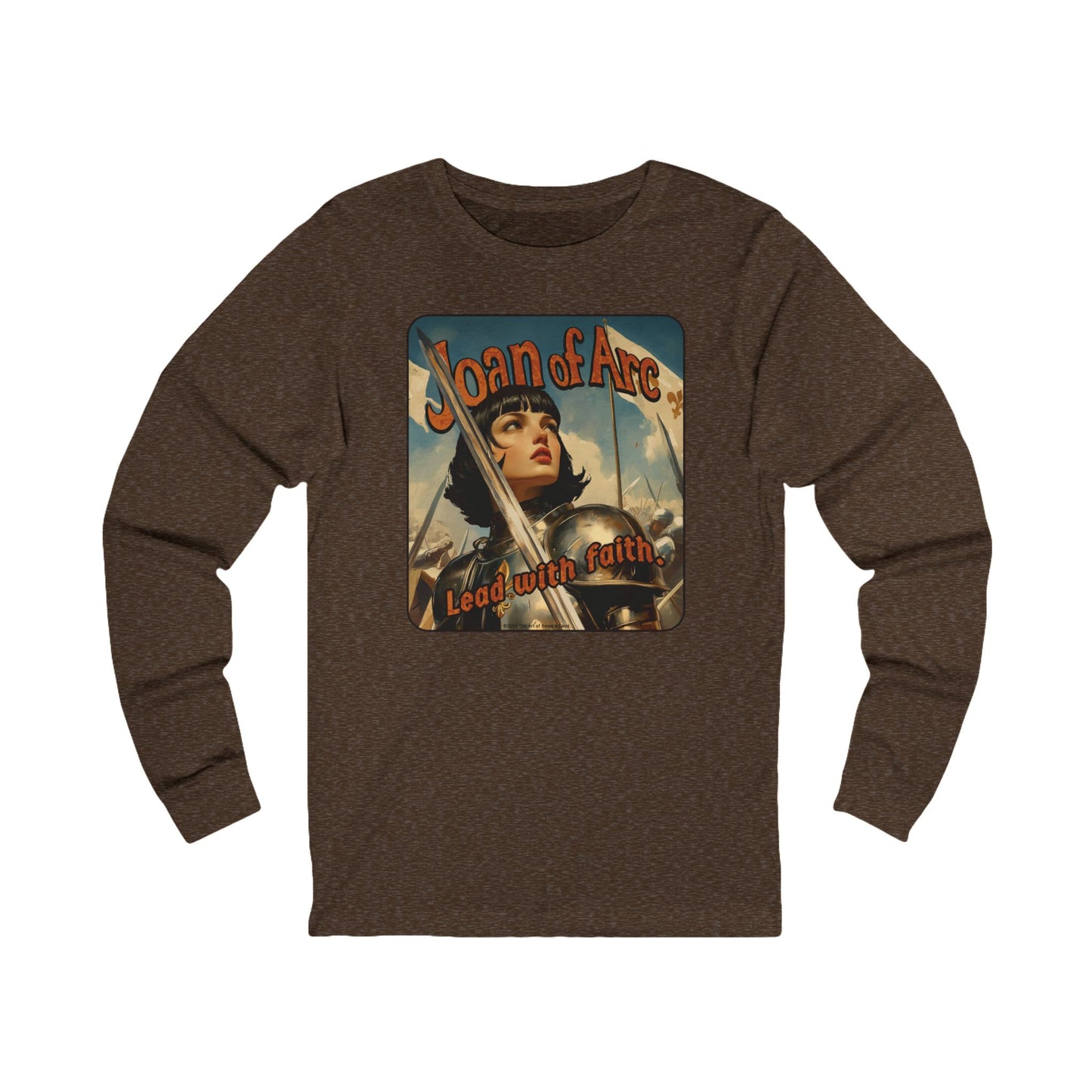 Joan of Arc Vintage Poster Art Long Sleeved Shirt