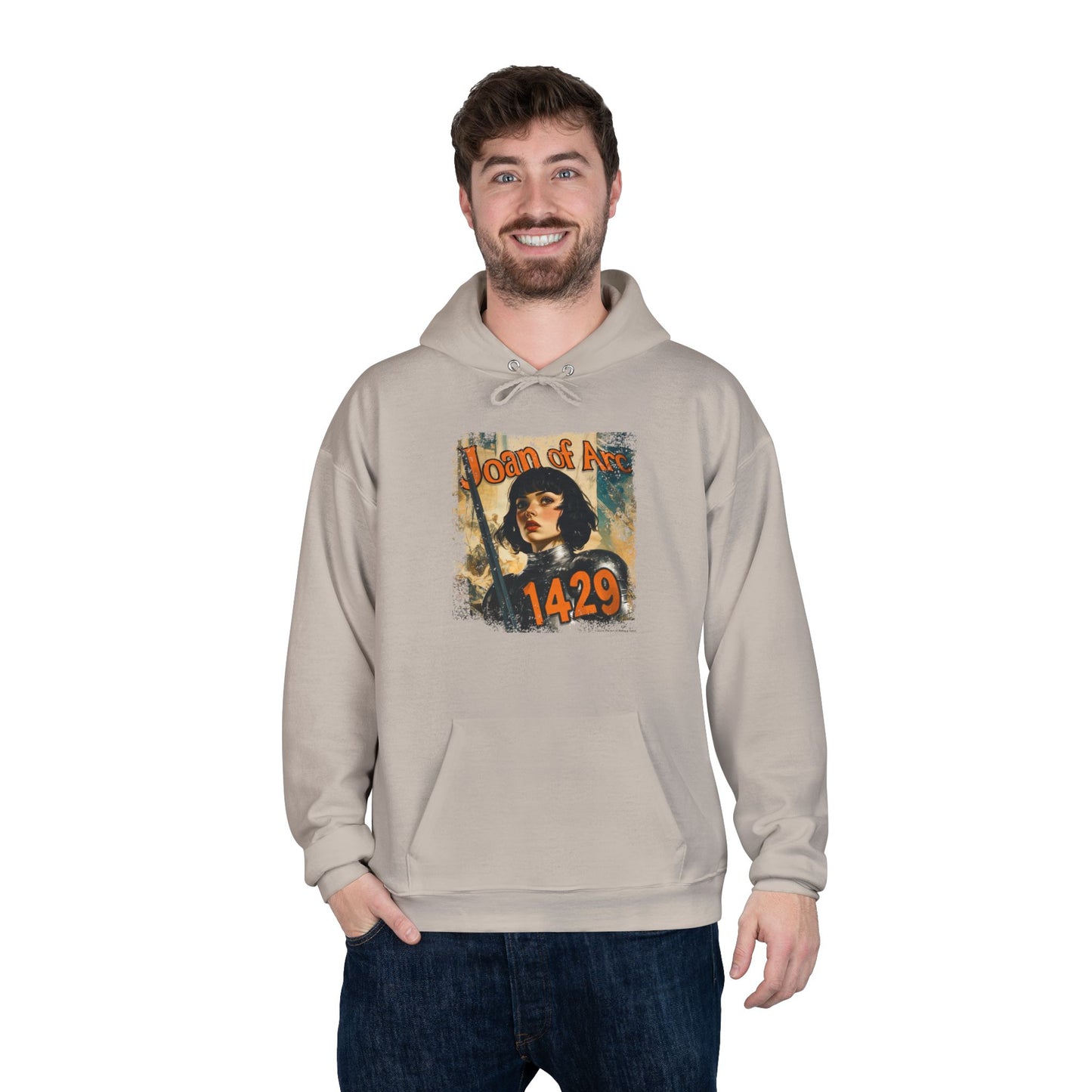 Joan of Arc “1429” Vintage Hoodie – Unisex EcoSmart® Pullover