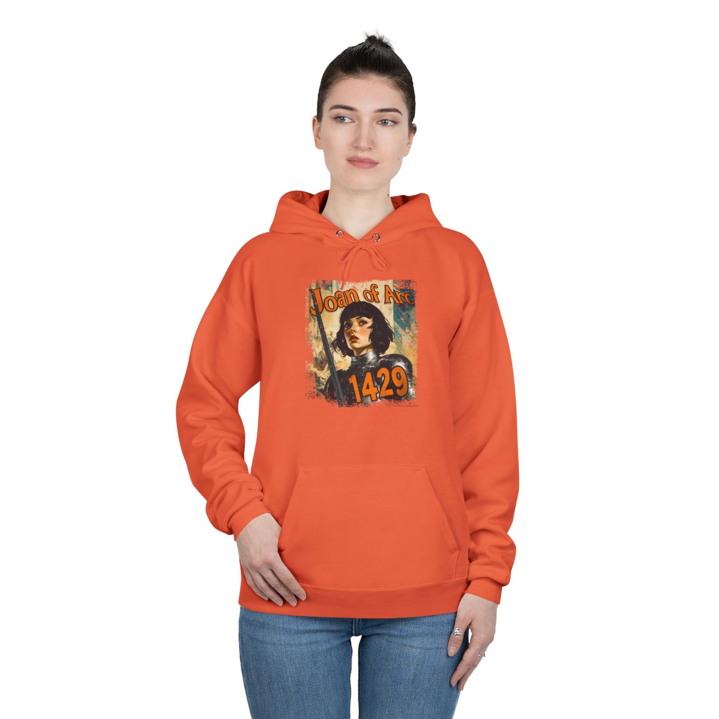 Joan of Arc “1429” Vintage Hoodie – Unisex EcoSmart® Pullover