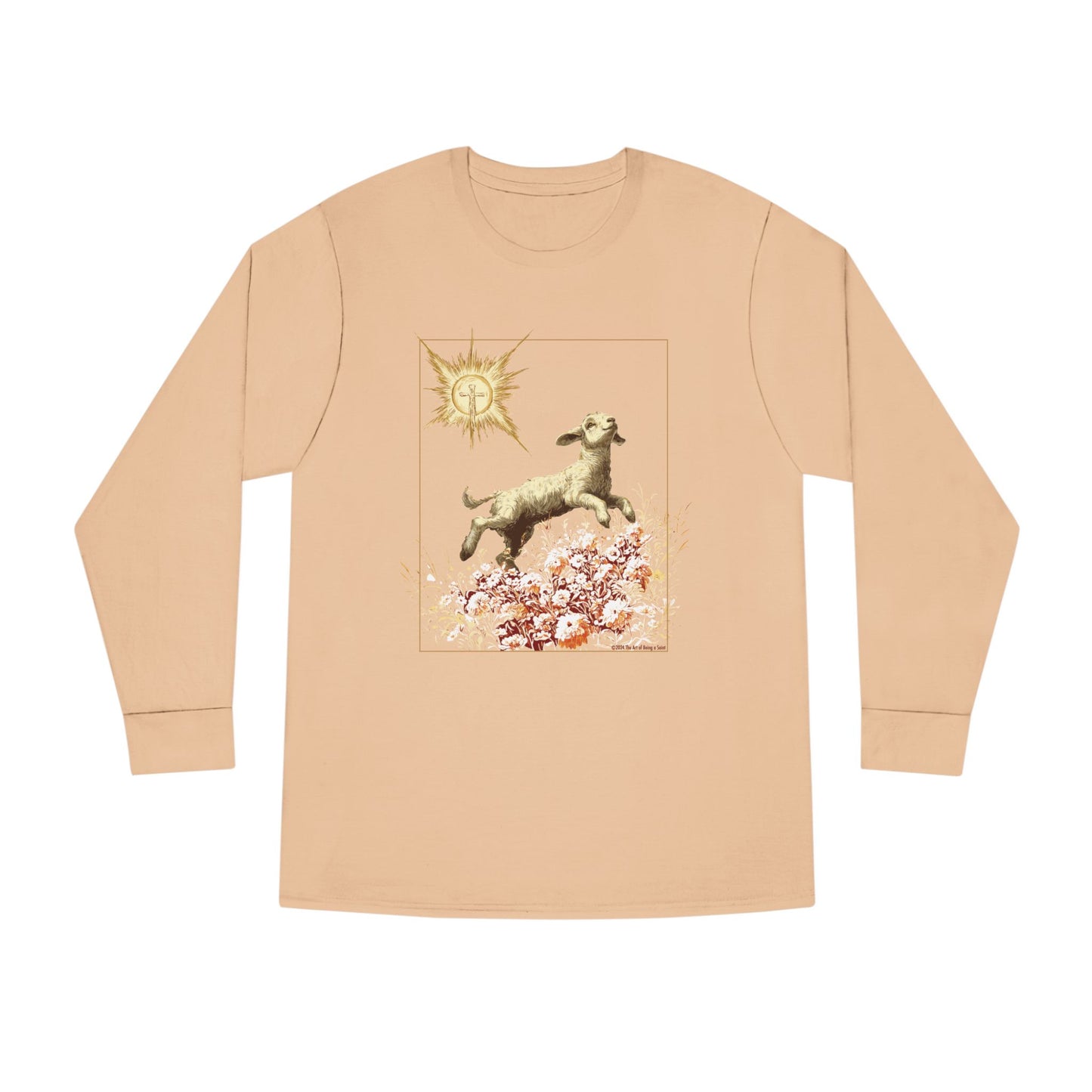 Gamboling Lamb – “Lambs of Light” Long Sleeve Crewneck Tee