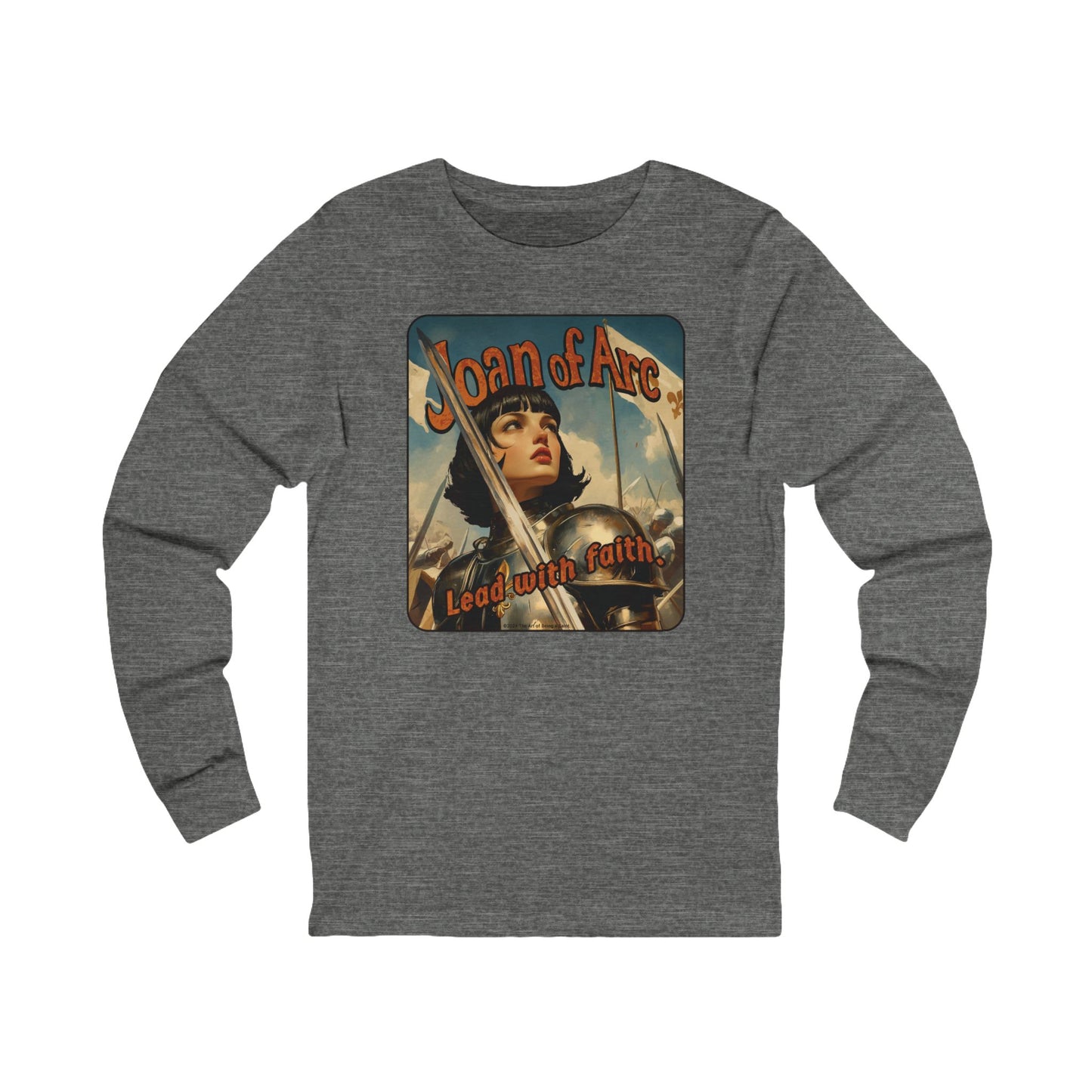 Joan of Arc Vintage Poster Art Long Sleeved Shirt