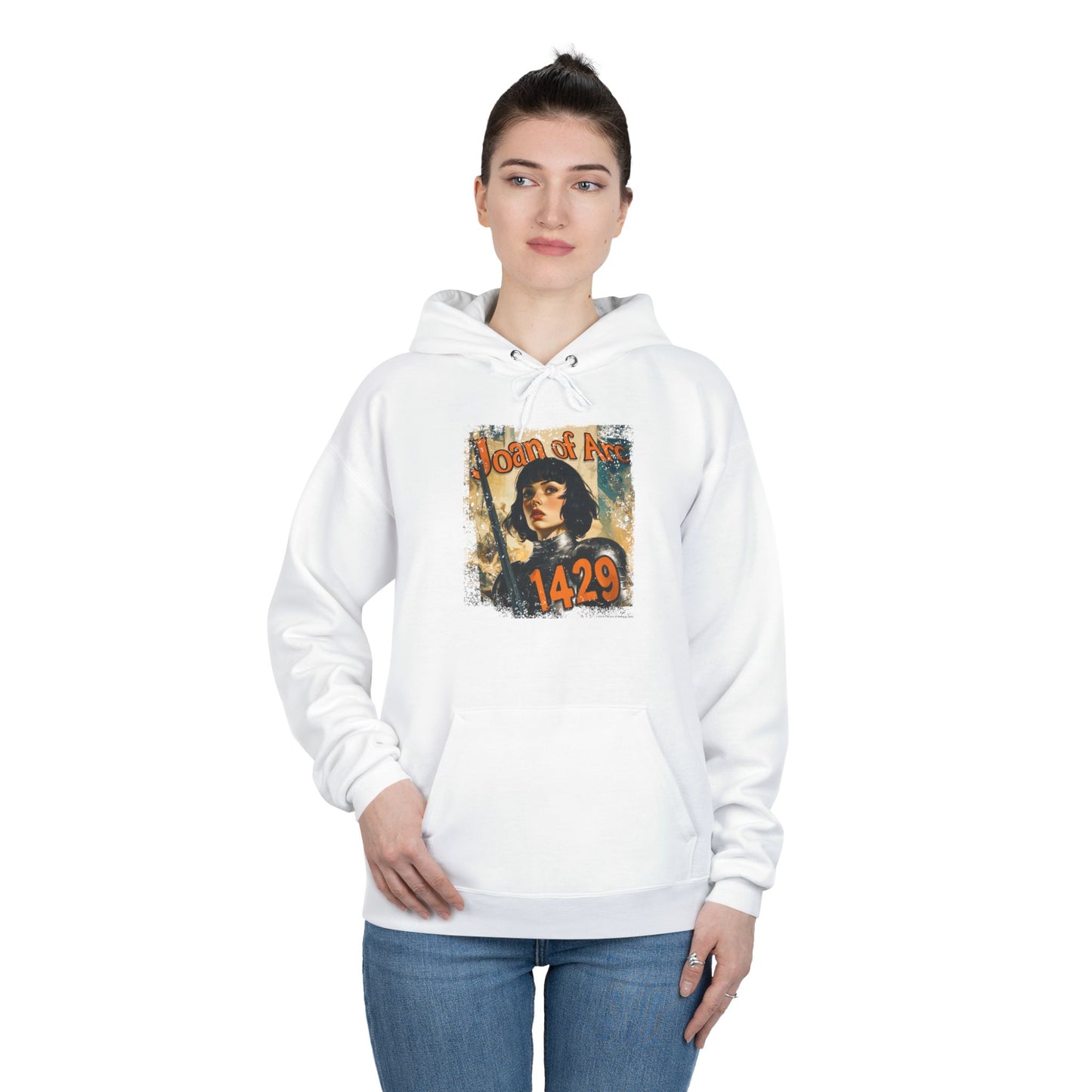 Joan of Arc “1429” Vintage Hoodie – Unisex EcoSmart® Pullover