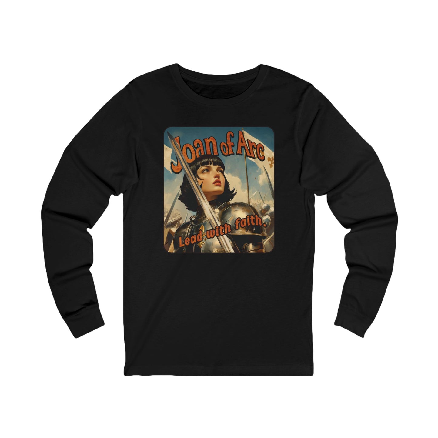 Joan of Arc Vintage Poster Art Long Sleeved Shirt