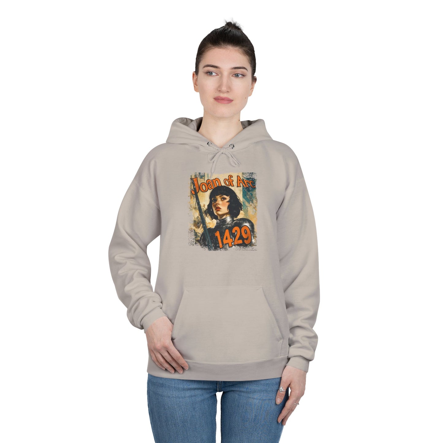 Joan of Arc “1429” Vintage Hoodie – Unisex EcoSmart® Pullover