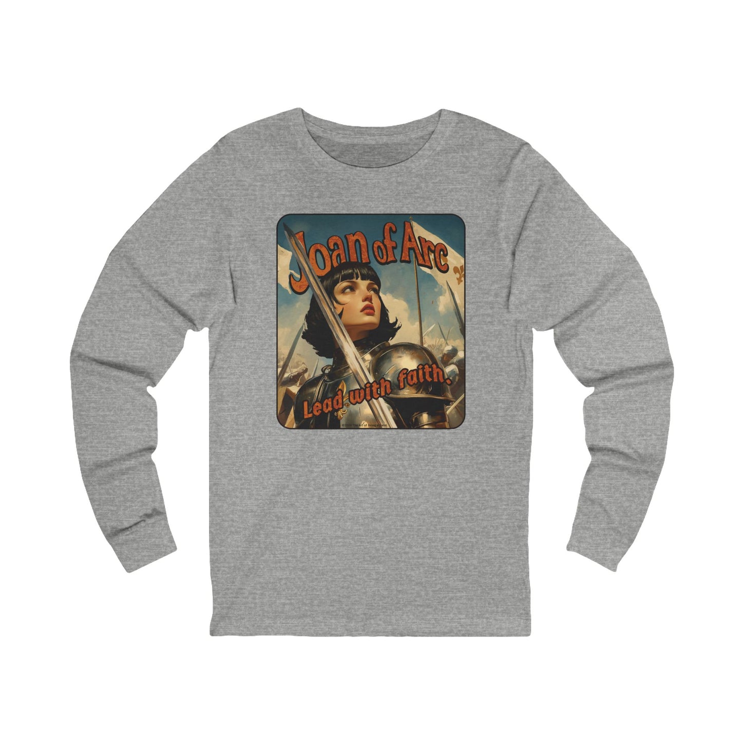 Joan of Arc Vintage Poster Art Long Sleeved Shirt