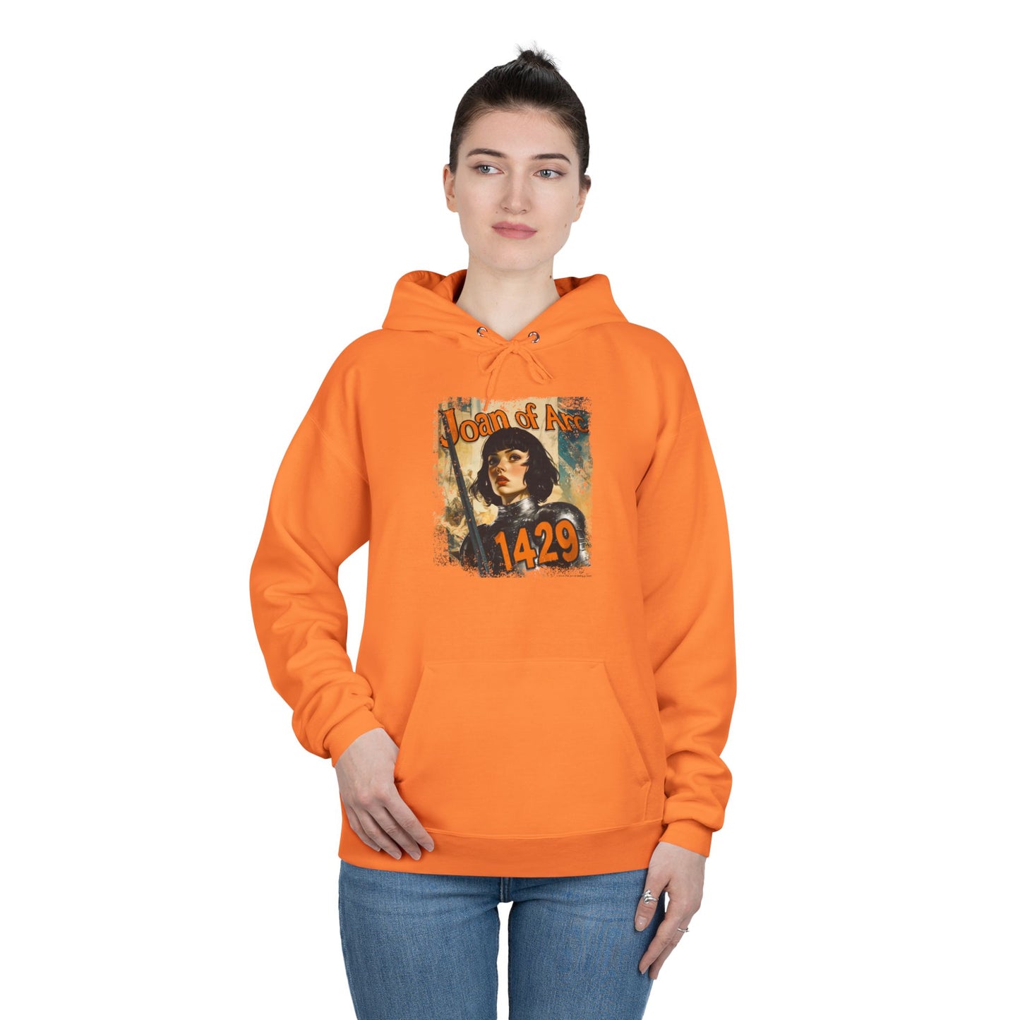 Joan of Arc “1429” Vintage Hoodie – Unisex EcoSmart® Pullover