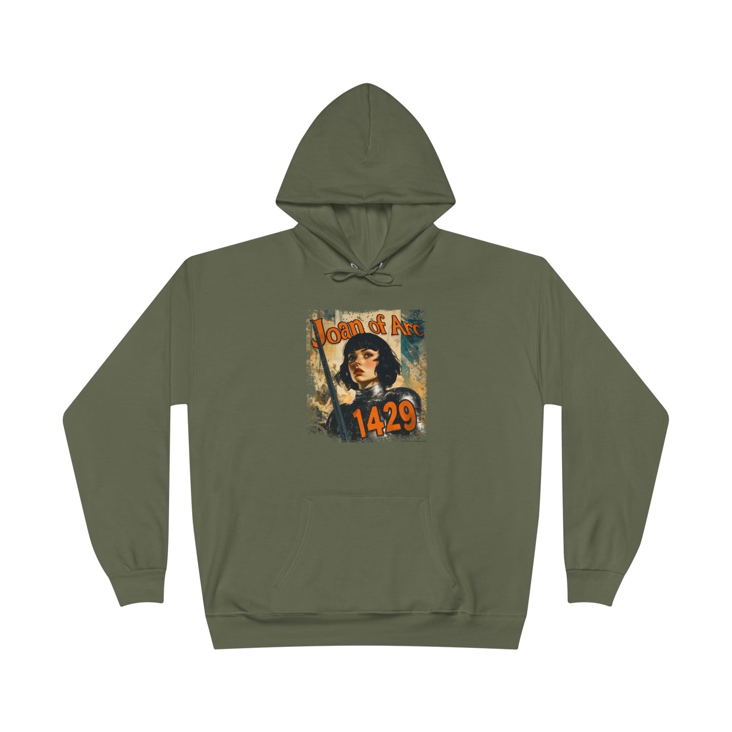 Joan of Arc “1429” Vintage Hoodie – Unisex EcoSmart® Pullover