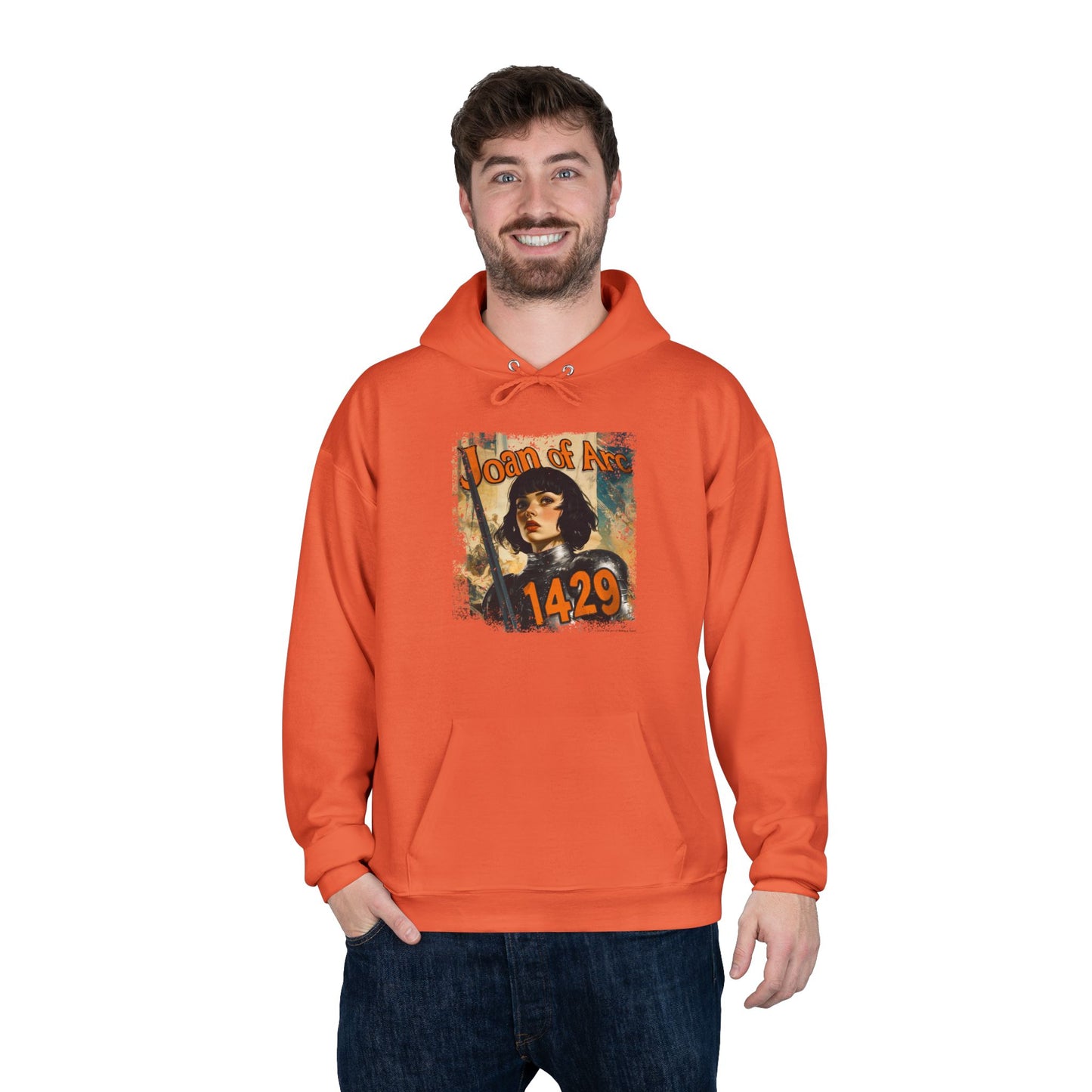 Joan of Arc “1429” Vintage Hoodie – Unisex EcoSmart® Pullover