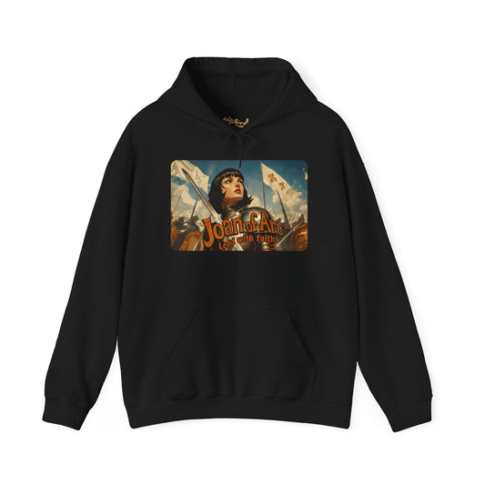 Joan of Arc Vintage Poster Art - Unisex Heavy Blend™ Hooded Sweatshirt